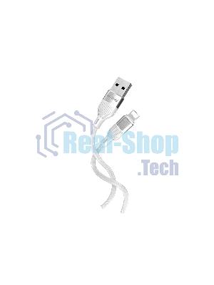 Кабель Smartbuy (iK-512-S72w) S72 Lightning белый, 2.4 А, сил., 1м