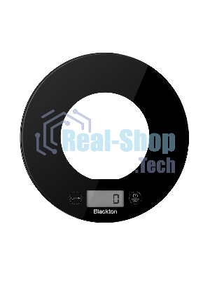 Весы кухонные Blackton Bt KS1010 Black, тип управления: сенсорное. дисплей LCD. количество высокочувствительных датчиков: 4. выбор единиц измерения: грамм, фунт: унция, миллилитр, жидкая унция. интервал измерения: 1 г. максимальный вес: 5 кг. функция выче