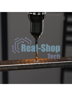 Набор сверл по металлу Denzel 2-3-4-5-6-8 мм, HSS-Tin, Golden Tip, 6 шт