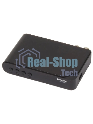 Приставка для цифрового ТВ Hyundai H-DVB200 черный, DVB-T2, DVB-T, DVB-C, HDMI, USB 2.0