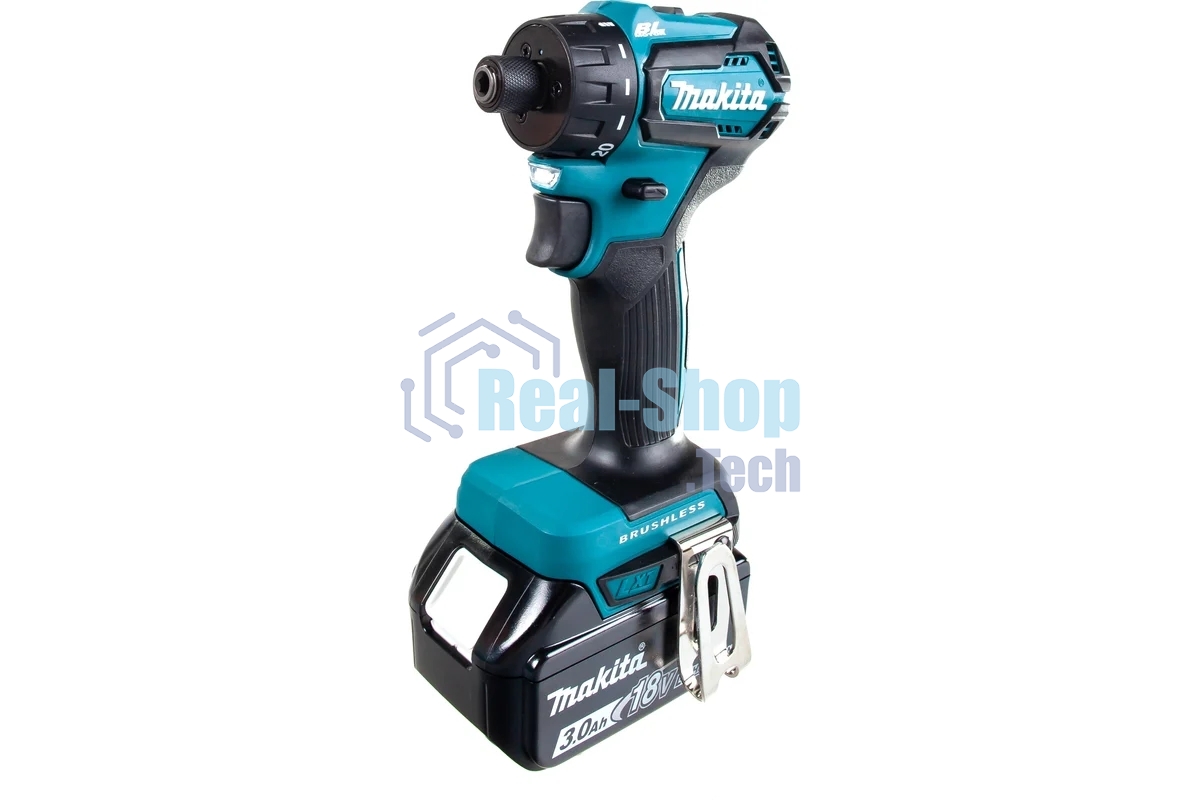 Дрель-шуруповерт Makita DDF083RFE, 18 В, 3 Ач, 40 Нм, бесщеточный