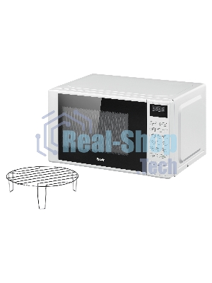 Микроволновая печь BBK 20MWG-735S/W белый, 20 л, 700 Вт, переключатели - сенсор
