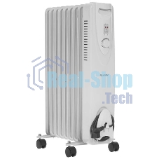 Обогреватель масляный Blackton Bt OH1111 (9 секций), белый, 2000 Вт, 20 м2, механический термостат