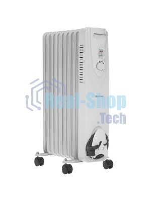 Обогреватель масляный Blackton Bt OH1111 (9 секций), белый, 2000 Вт, 20 м2, механический термостат