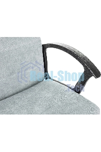 Кресло офисное Бюрократ Triest Fabric серо-голубой Light-28 крестов. металл черный