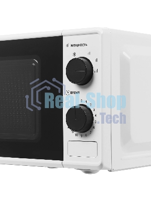 Микроволновая печь Hyundai HYM-M2041 белый, 20 л, 700 Вт, переключатели - поворотный механизм