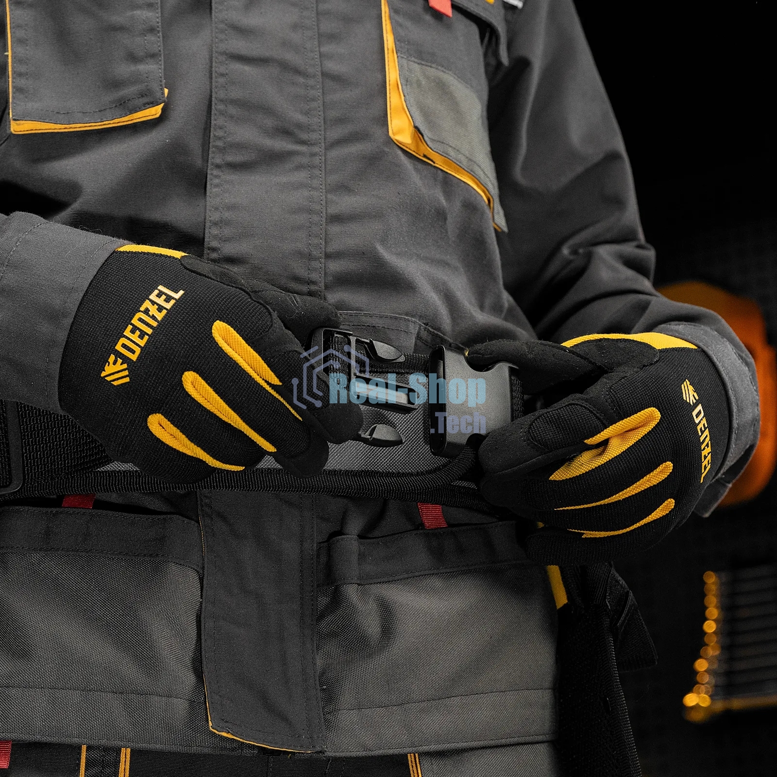 Пояс монтажника Denzel сумки поясные, кобура для шуруповерта