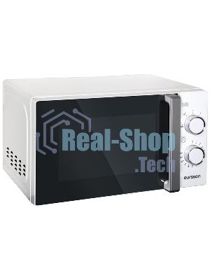 Микроволновая печь Oursson MM2009/WH белый/черный, 20 л, 700 Вт, переключатели - поворотный механизм