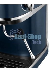 Кофеварка рожковая Kitfort КТ-7429 синий/нержавеющая сталь, исп. кофе - молотый, 1,5 л, 1360 Вт, 20 бар