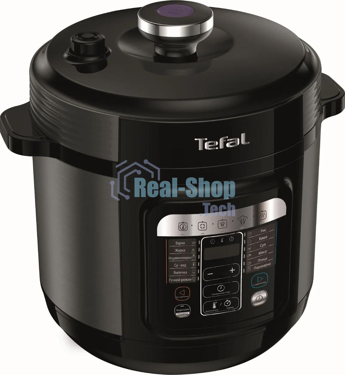 Мультиварка-скороварка Tefal CY601832, 1000Вт, черный