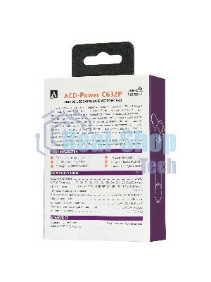 Автомобильное ЗУ ACD 63Вт, 2xUSB 1PD+1QC, 3.6~20В/3А RTL
