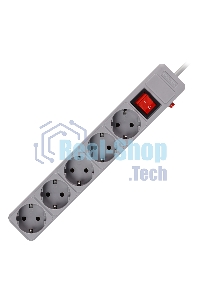 Сетевой фильтр Smartbuy (SBSP-5-50-G) 5 гн х 5,0 м серый