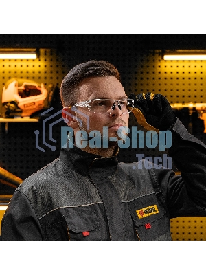 Очки защитные Denzel открытые, поликарбонатные, прозрачная линза