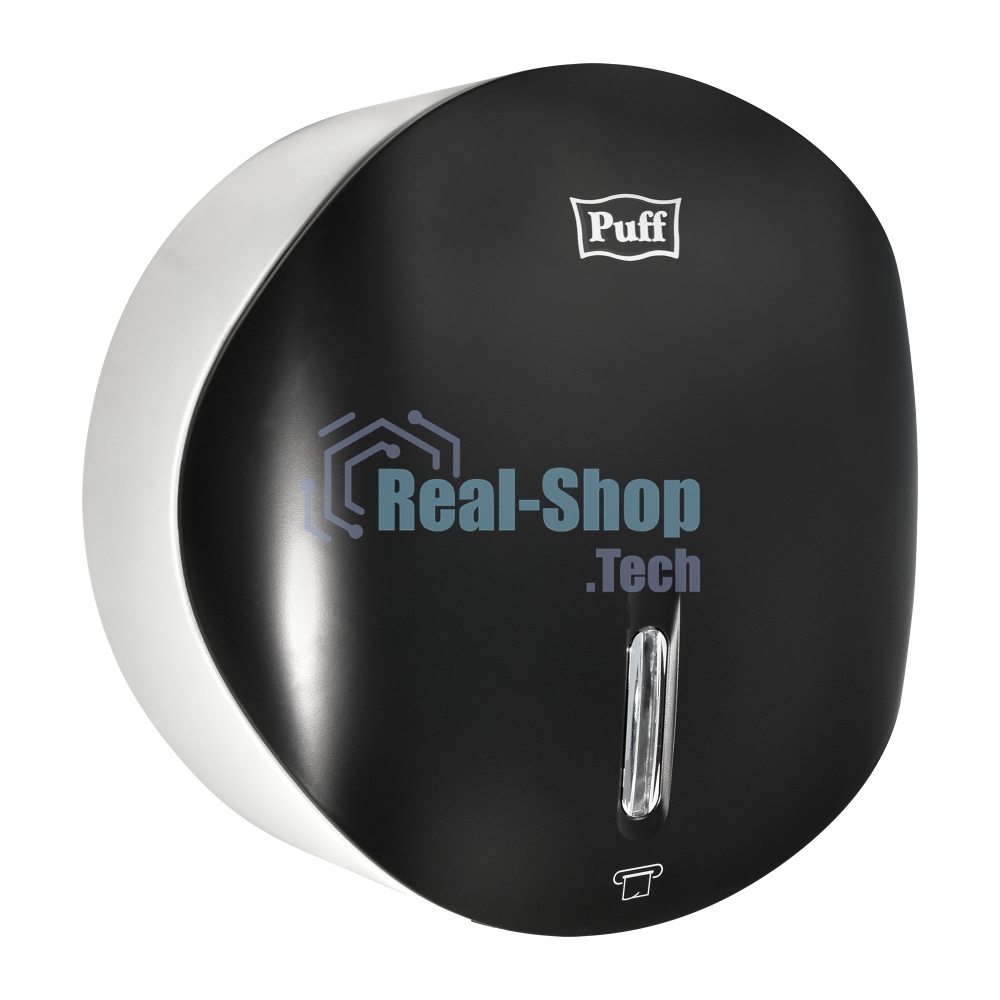 Диспенсер туалетной бумаги Рuff-7145Bl черный, с замком, ABS-пластик