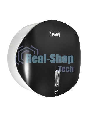 Диспенсер туалетной бумаги Рuff-7145Bl черный, с замком, ABS-пластик