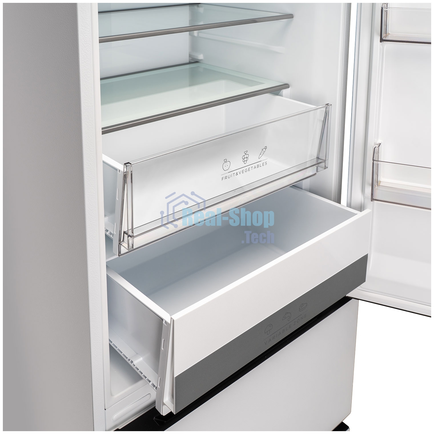 Холодильник DeLonghi DMFS 19PINF BB MATTEO белый трехкамерный 279/166л морозилка снизу, No Frost