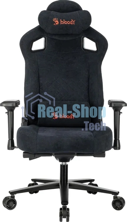 Кресло игровое A4Tech Bloody GC-660 черный Formula 999 искусственная замша с подголов. крестов. металл
