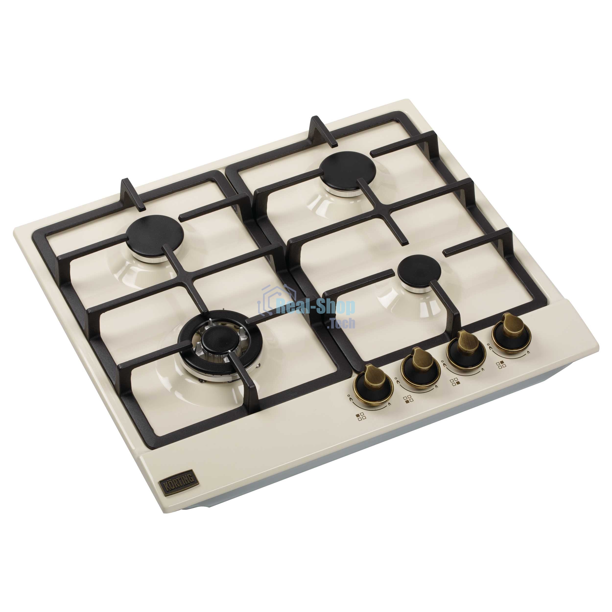 Газовая варочная поверхность Korting HG 661 CTB, 4 конфорки, эмалированный металл, 8300 Вт