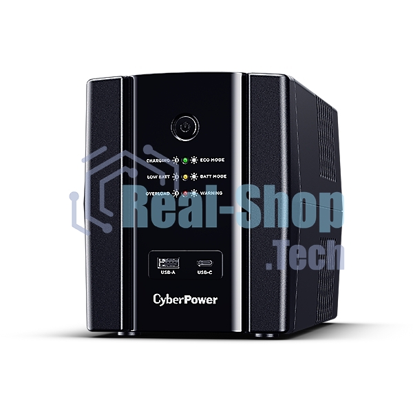 Источник бесперебойного питания CyberPower UT2200EG ИБП Line-Interactive, Tower, 2200VA/1320W USB/RJ11/45/USB charger A/C (4 EURO) NEW, 12В/9 Ач х 1