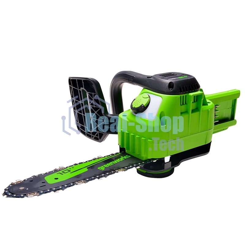 Цепная пила аккумуляторная GreenWorks G24CS25K4, 24V, 25 см, c АКБ 4А·ч и ЗУ (2007707UB)