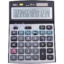Калькулятор настольный Deli E39229 серебристый 14-разр.