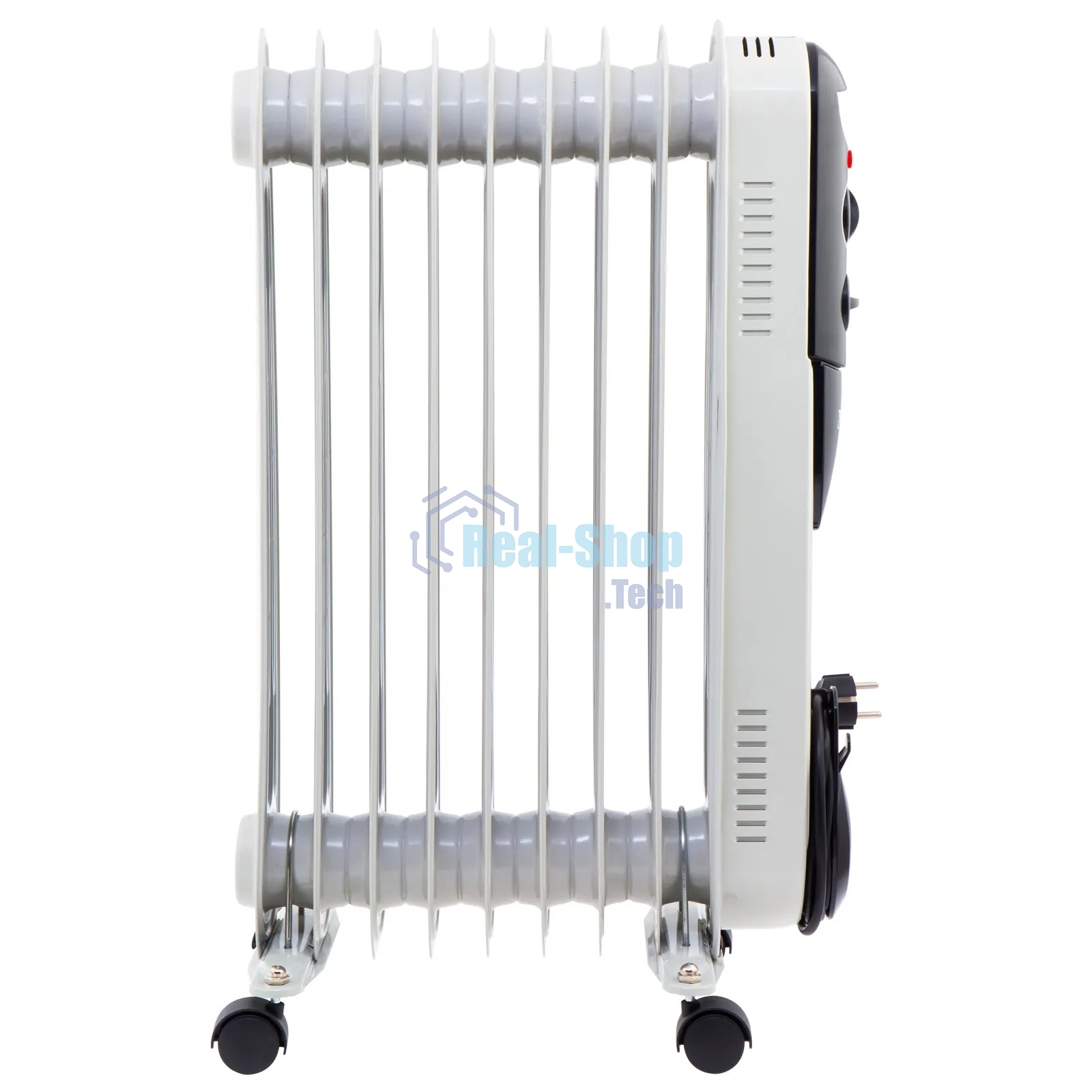 Обогреватель масляный MTX OCH-2000, белый, 2000 Вт, 20 м2, термостат