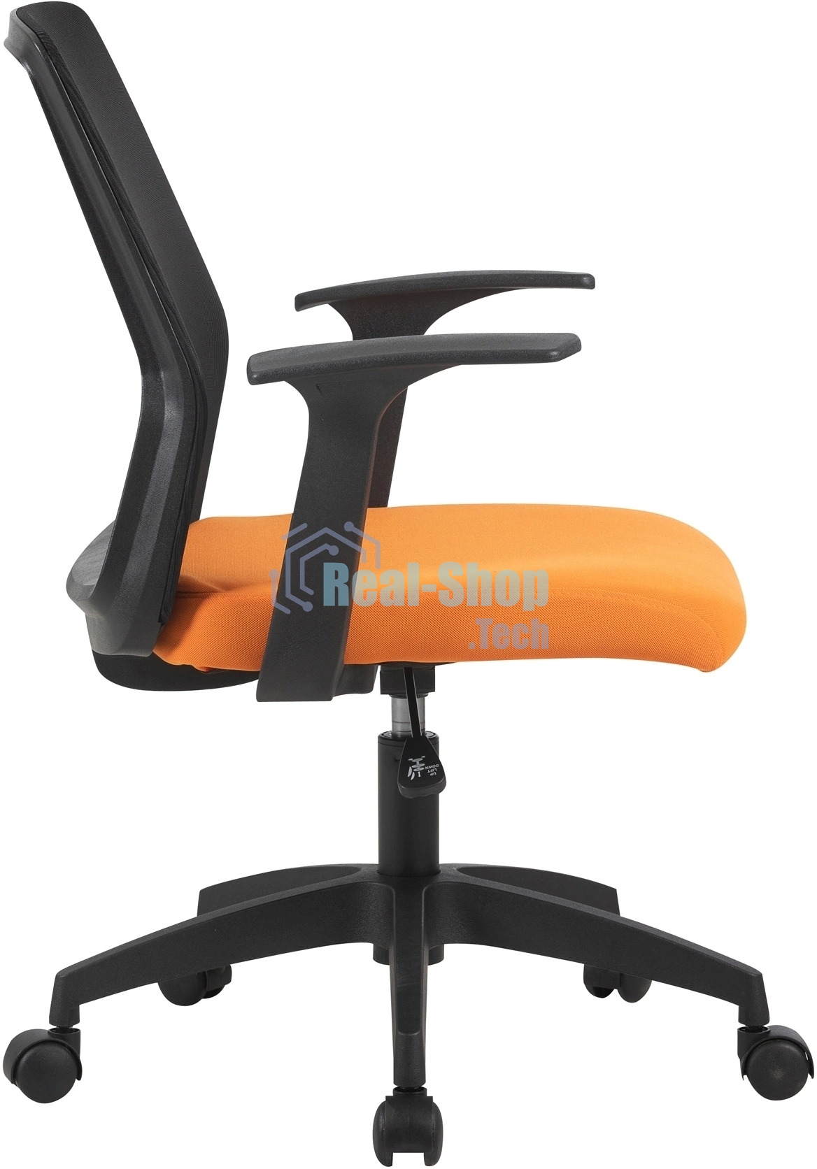 Кресло компьютерное Cactus CS-MC222-BKOR черный, сиденье оранжевый