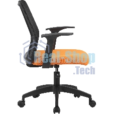 Кресло Cactus CS-MC222-BKOR черный, сетка, 100 кг