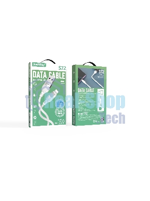 Кабель Smartbuy (iK-512-S72w) S72 Lightning белый, 2.4 А, сил., 1м