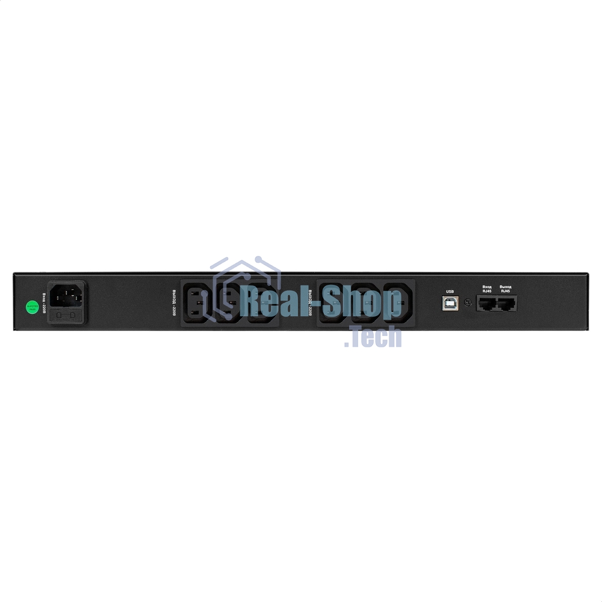 Источник бесперебойного питания ExeGate 1U ServerRM UNL-1000.LCD.AVR.6C13.RJ.USB.1U 1000VA/600W, LCD, AVR, 6*C13, RJ, USB, 1U, установка в стойку, черный