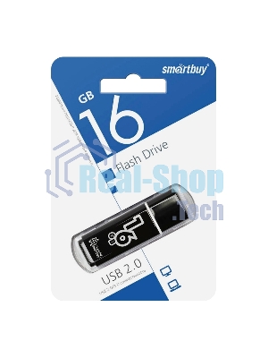Флешка USB Smartbuy 16Gb Glossy series черный SB16GbGS-K
