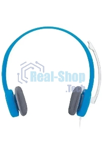 Гарнитура проводная с микрофоном Logitech H150 синий/белый 1.8м накладные оголовье (981-000454)