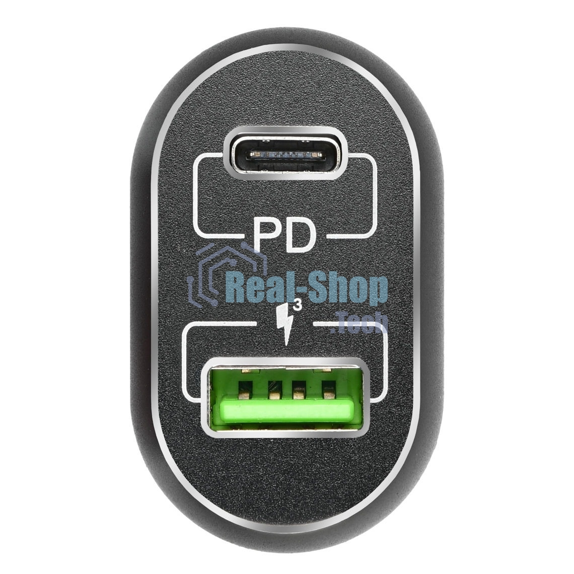 Автомобильное ЗУ ACD 63Вт, 2xUSB 1PD+1QC, 3.6~20В/3А RTL