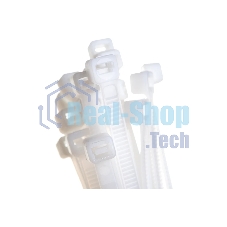 Хомут кабельный Fortisflex 49402 КСС 5х250 нейл. белый (уп.100 шт)