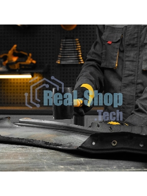 Киянка резиновая Denzel 450 г, черная, фибергласовая рукоятка c TPR покрытием