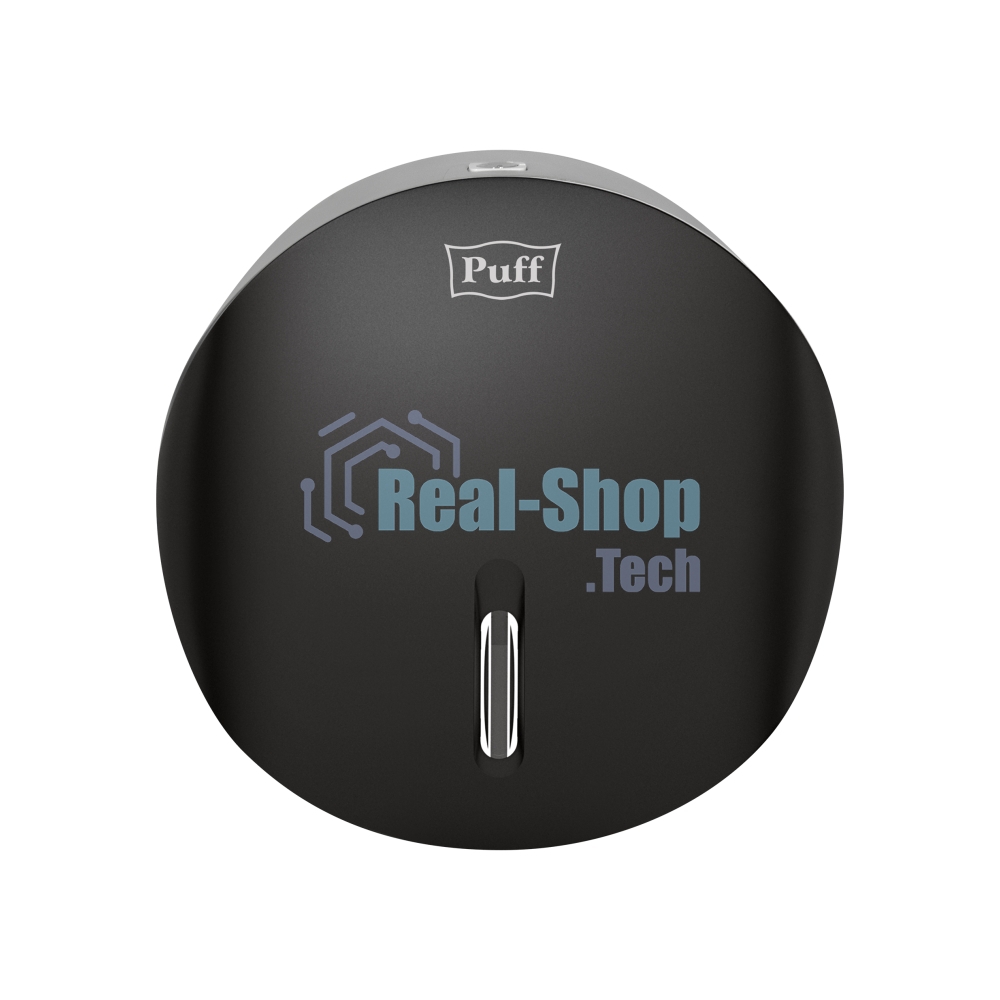 Диспенсер туалетной бумаги Рuff-7145Bl черный, с замком, ABS-пластик