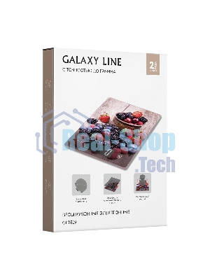 Весы кухонные Galaxy Line GL 2819, стекло, платформа из высокопрочного стекла, максимальный вес 8 кг