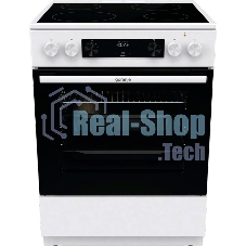 Плита электрическая Gorenje GEC6C40WD белый, конфорок 4 электрических, духовка 71 л, 60 см x 85 см x 60 см