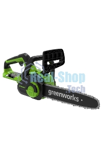 Цепная пила аккумуляторная GreenWorks G24CS25K4, 24V, 25 см, c АКБ 4А·ч и ЗУ (2007707UB)