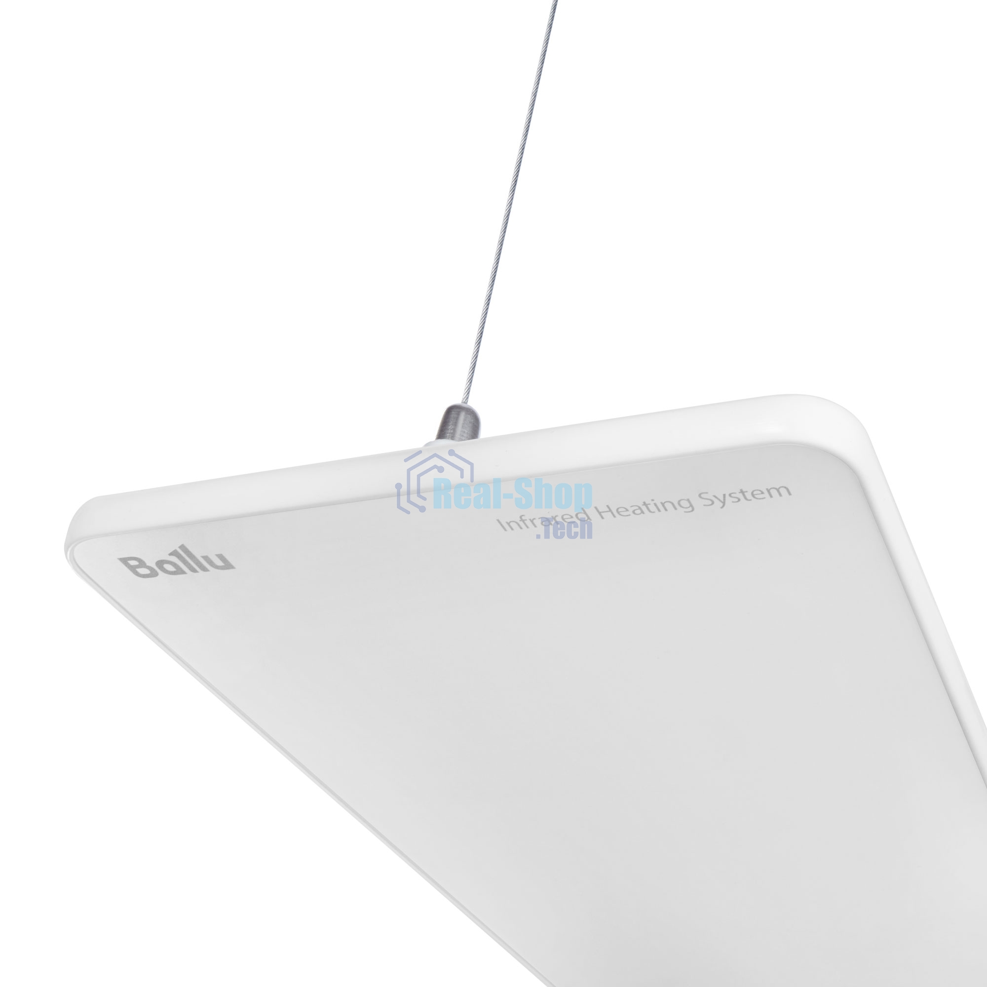 Комплект обогреватель инфракрасный Ballu BIH-GSW-1.0 + BMT-1 белый, 1000 Вт, 20 м2, термостат