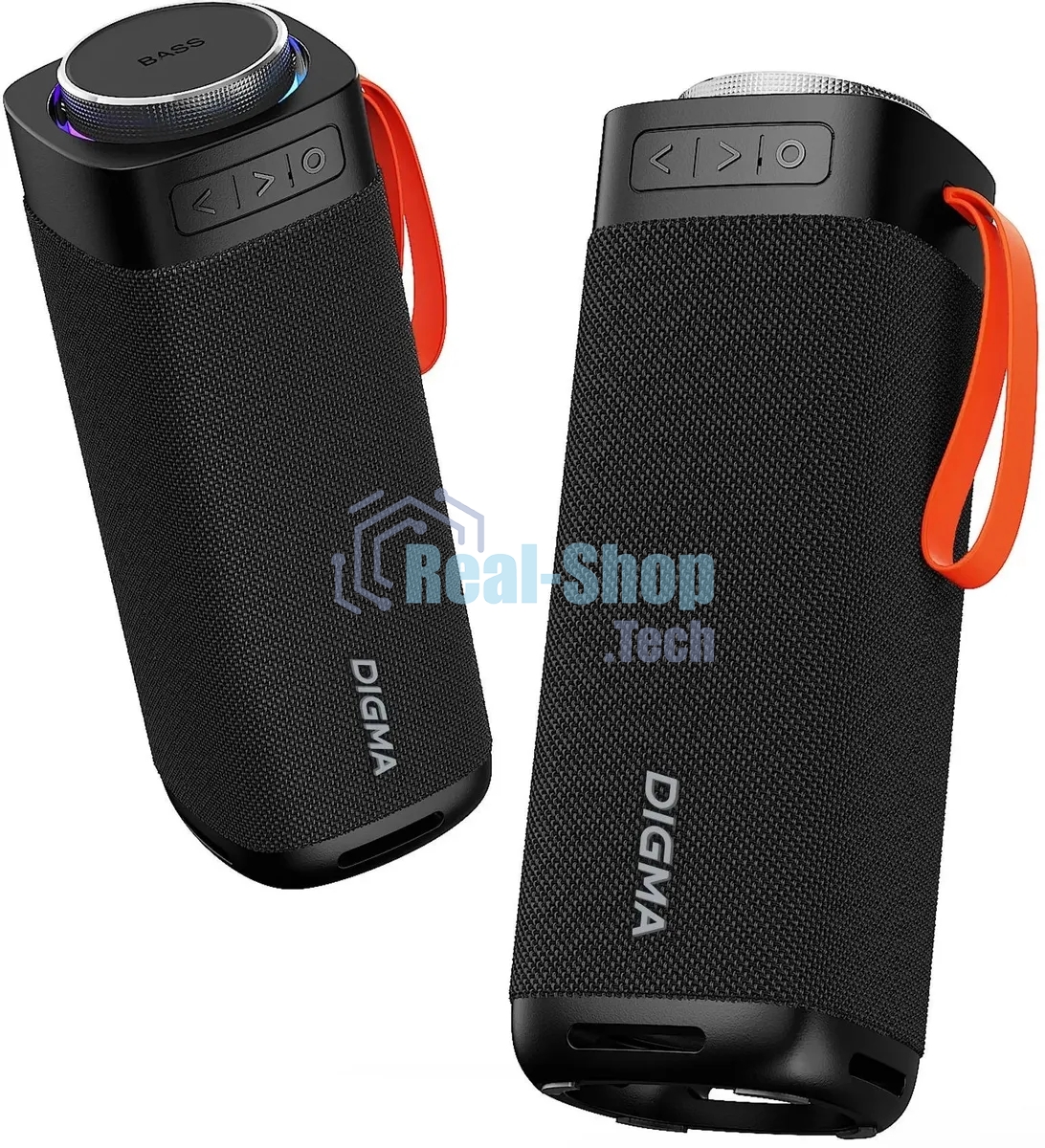 Портативная колонка Digma D-PS1522 черный 60W 2.0 BT 10м 3000mAh (PS1522B)