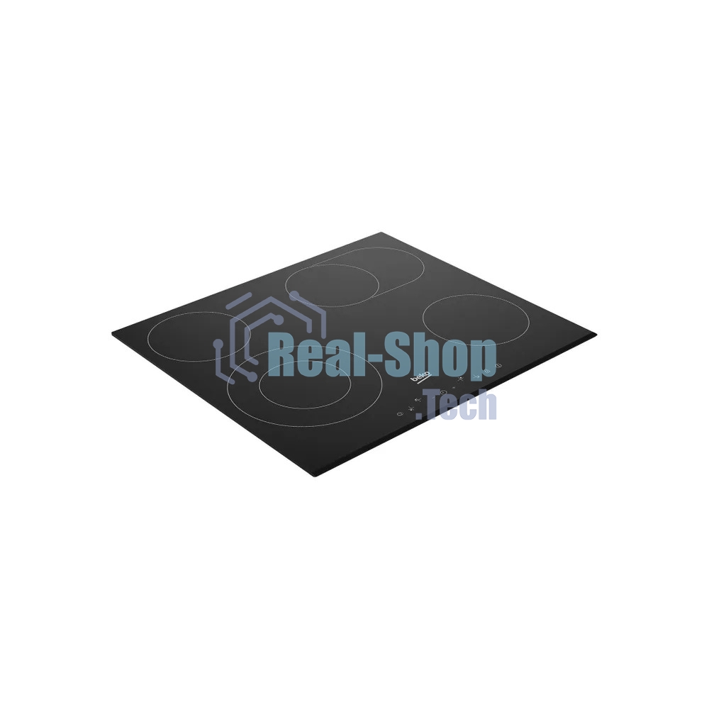 Электрическая варочная поверхность Beko BHC6440KBEB, 4 конфорки, с зоной расширения, стеклокерамика, 6900 Вт