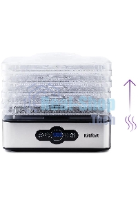 Сушилка для овощей и фруктов Kitfort KT-1914 5под. 240 Вт, черный