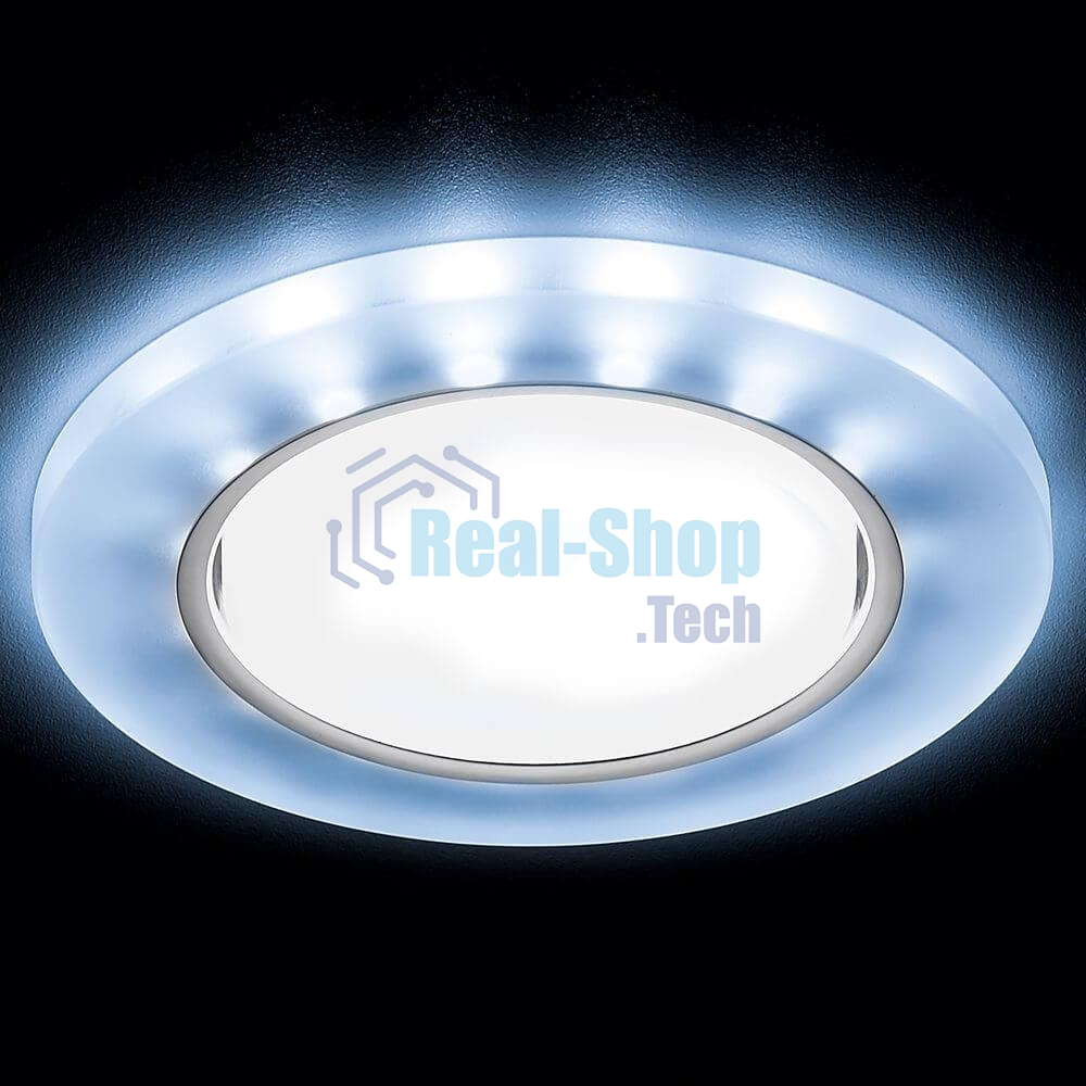 Встраиваемый точечный светильник G214 CL/CH/CLD хром/прозрачный GX53+3W(LED COLD)