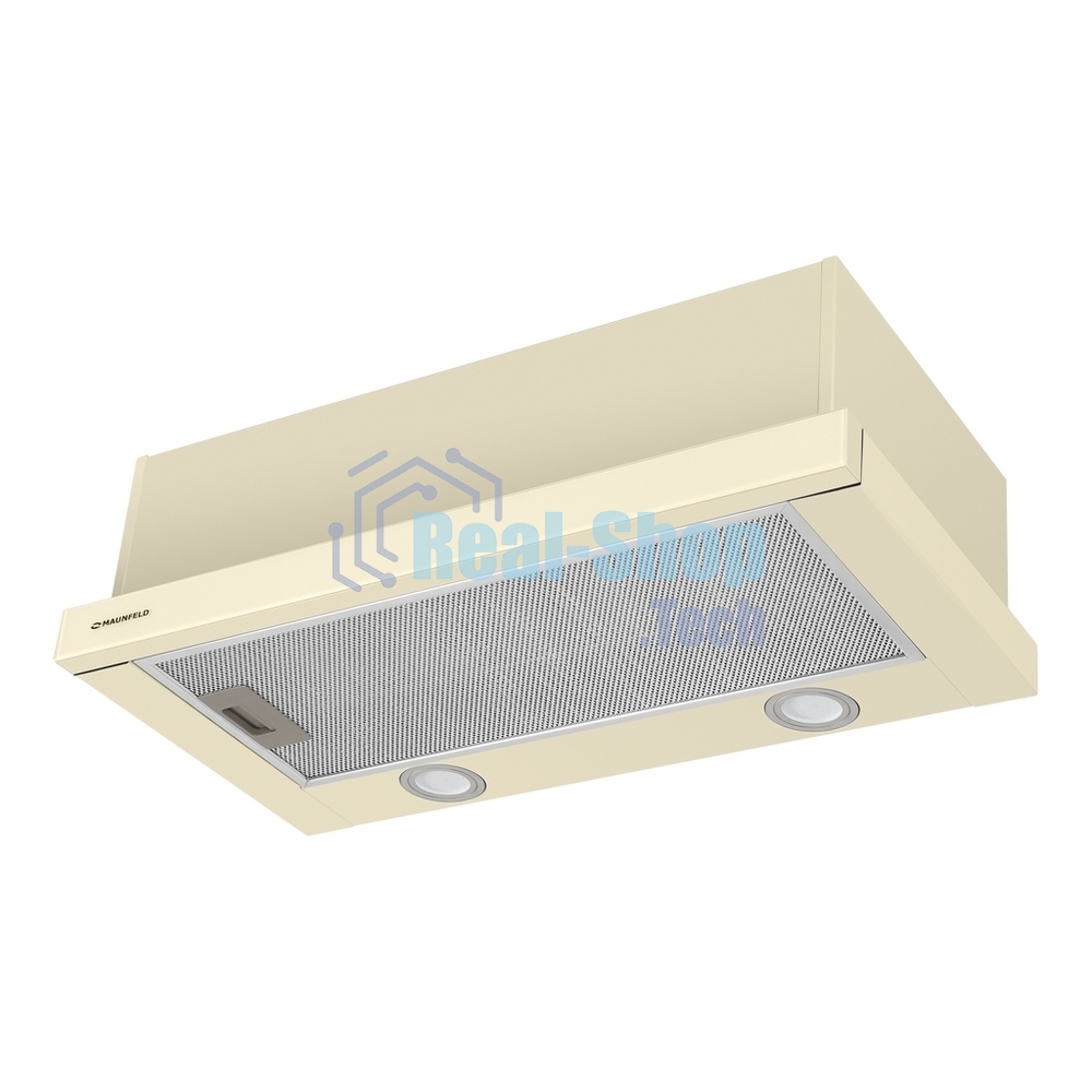 Вытяжка встраиваемая Maunfeld VS Fast Glass 60 бежевый, 60 см, 850 куб. м/ч, 47 дБ
