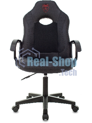 Кресло Бюрократ Zombie 11LT черный, экокожа, 120 кг, механизм качания