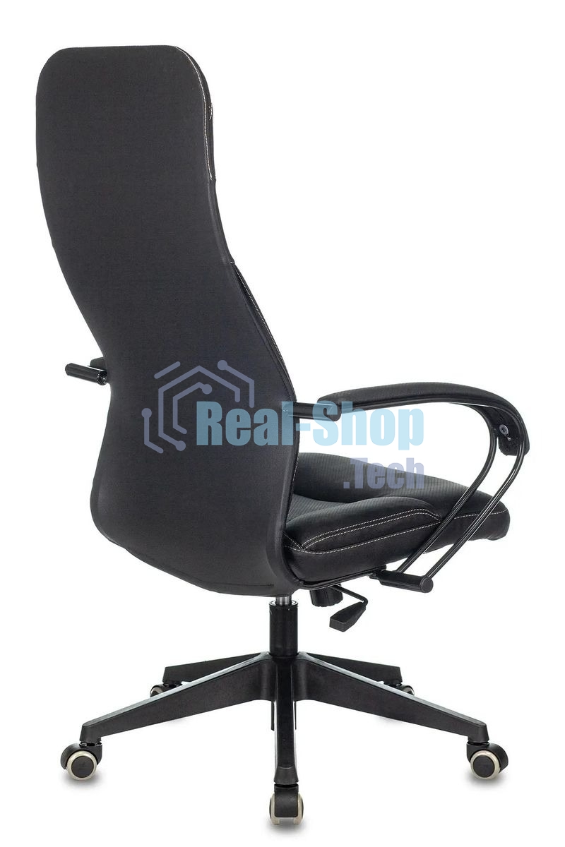 Кресло руководителя Бюрократ CH-608/ECO черный, искусственная кожа, крестовина пластик