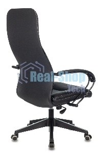 Кресло руководителя Бюрократ CH-608/ECO черный, искусственная кожа, крестовина пластик