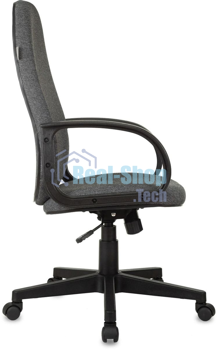 Кресло руководителя Бюрократ CH-808AXSN/Grey темно-серый 10-128 ткань, крестовина пластиковая