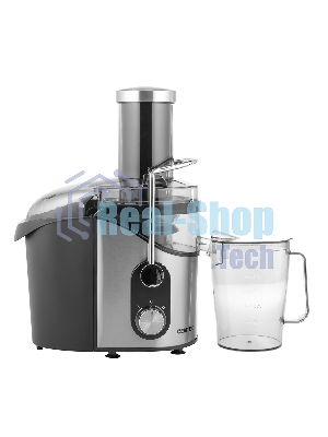 Соковыжималка Centek CT-1212 стальной/чёрный, центробежная, 1200 Вт, 1100 мл, механическое